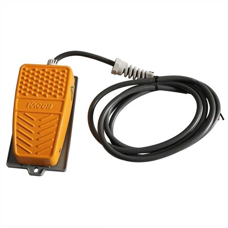 Big Horn 110V / 15A Non-Slip Momentary Contact Foot Pedal Switch 18807